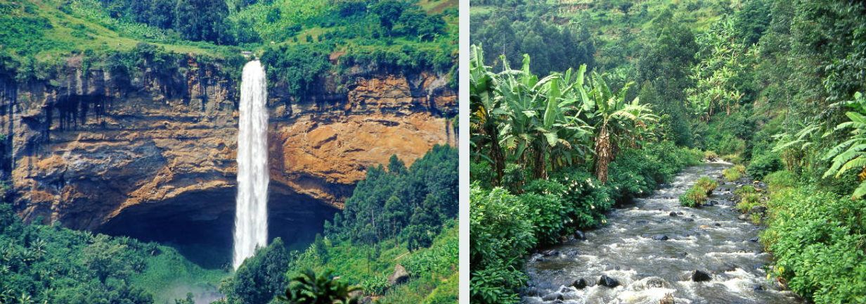 Scenic view of Mount Elgon National Park in Uganda